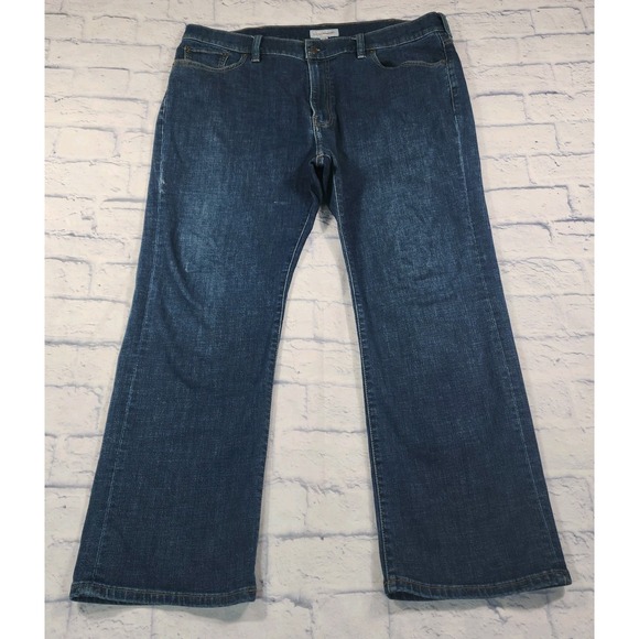 Lucky Brand MENS 42X30 181 Relaxed Straight Blue Denim Jeans Classic Fit - Picture 1 of 16